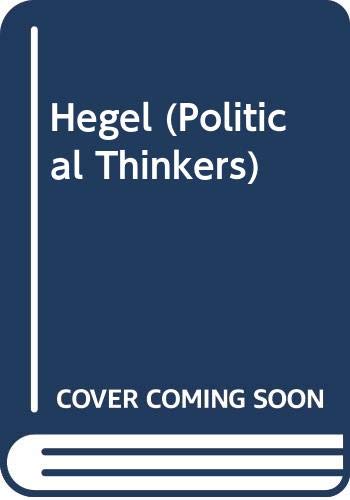 9780049210172: Hegel (Political Thinkers S.)