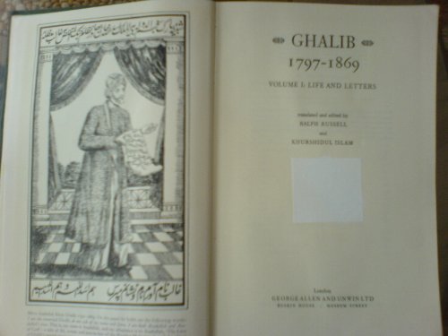9780049280212: Ghalib, 1797-1869: Life and Letters