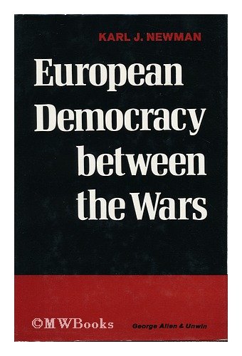 9780049400313: European democracy between the wars