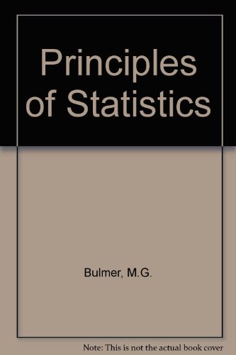 9780050007587: Principles of Statistics