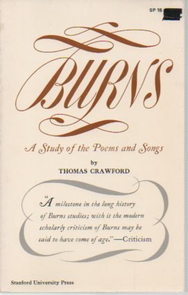 Stock image for Burns: A Study of the Poems and Songs for sale by ThriftBooks-Atlanta