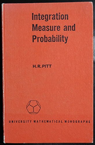 Beispielbild fr Integration, Measure and Probability zum Verkauf von Better World Books