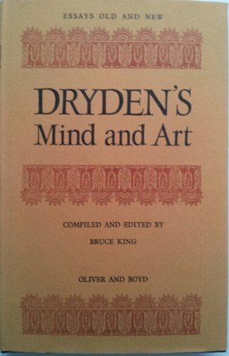 Imagen de archivo de Dryden's Mind and Art a la venta por Bingo Used Books