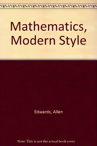 Mathematics, Modern Style: Bk. 2 (9780050020074) by Allen Edwards