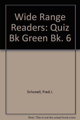 Stock image for Wide Range Readers: Quiz Bk Green Bk. 6 for sale by Phatpocket Limited