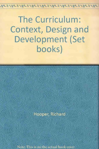 Imagen de archivo de The Curriculum: Context, Design and Development (Set books) a la venta por Goldstone Books