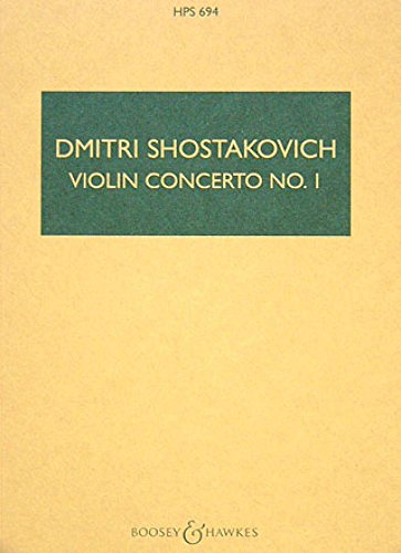 Shostakovich: Violin Concerto No. 1, Op. 77 (Study Score) (9780060024000) by DIMITRI SHOSTAKOVICH