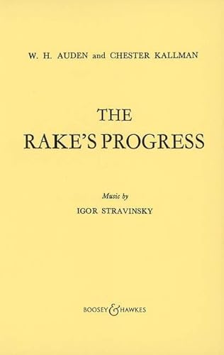 Stock image for The Rake's Progress: Opera in 3 acts. Livret. for sale by WorldofBooks