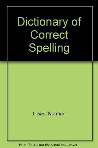 9780060033002: Dictionary of Correct Spelling