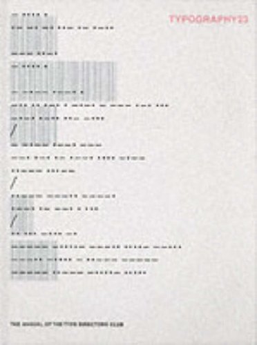 Imagen de archivo de Typography: The Annual of the Type Directors Club: No.23 a la venta por medimops