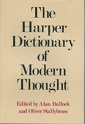 Imagen de archivo de Harper Dictionary of Modern Thought a la venta por Basement Seller 101