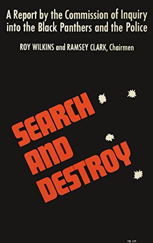 9780060108298: Search and Destroy; A Report by the Commission of Inquiry into the Black Panthers and the Police