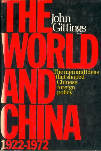 Imagen de archivo de The world and China, 1922-1972 a la venta por HPB-Diamond