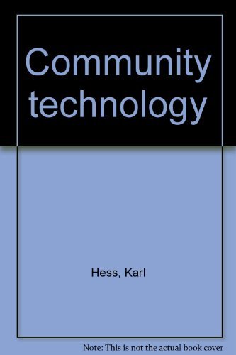 Beispielbild fr Community Technology zum Verkauf von Better World Books: West