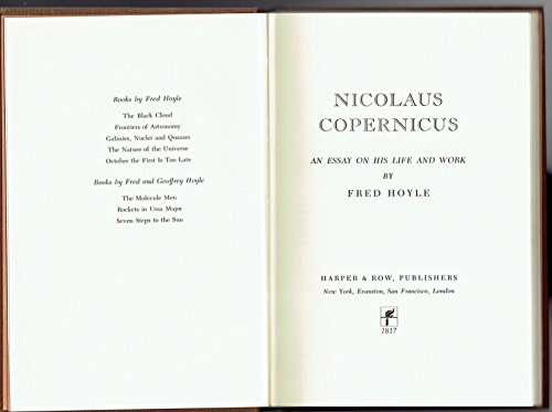 Beispielbild fr Nicolaus Copernicus : An Essay on His Life and Work zum Verkauf von Better World Books