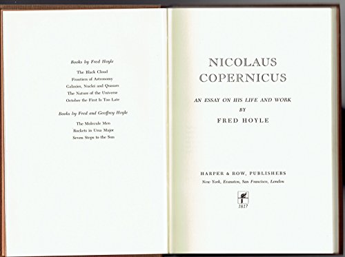 Stock image for Nicolaus Copernicus : An Essay on His Life and Work for sale by Better World Books