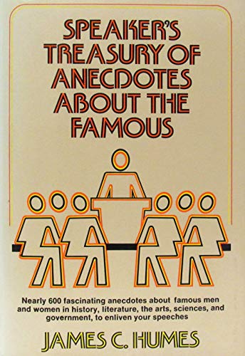 Beispielbild fr Speaker's Treasury of Anecdotes About the Famous zum Verkauf von Wonder Book