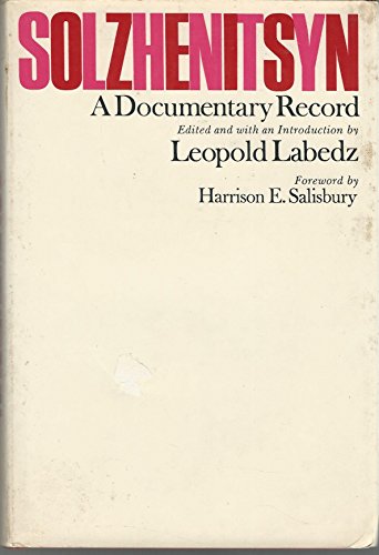 Stock image for Solzhenitsyn: A Documentary Record for sale by Book House in Dinkytown, IOBA