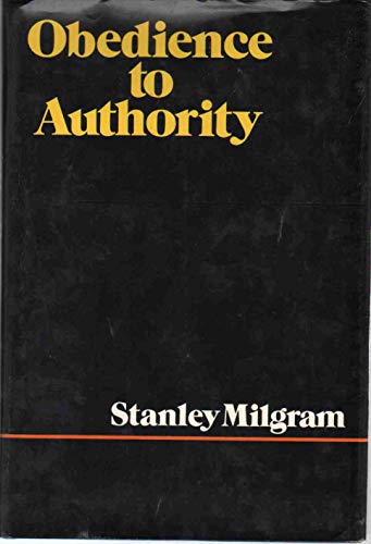 Beispielbild fr Obedience to Authority zum Verkauf von Better World Books