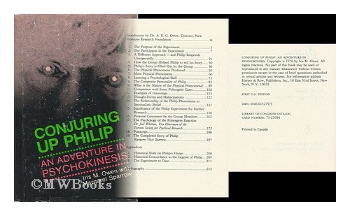 9780060132798: Conjuring up Philip: An Adventure In Psychokinesis