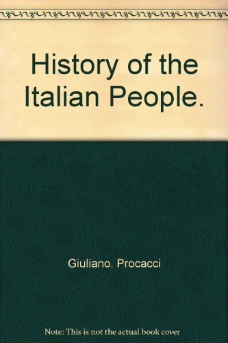 9780060134334: HISTORY OF ITALIAN PEOPLE