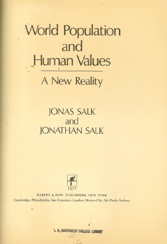 Imagen de archivo de World Population and Human Value : A New Reality a la venta por Better World Books: West