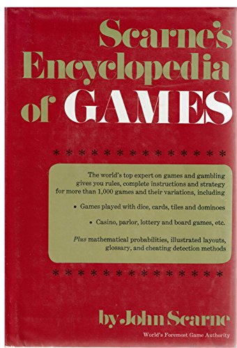 Beispielbild fr Scarne's Encyclopedia of Games zum Verkauf von Better World Books