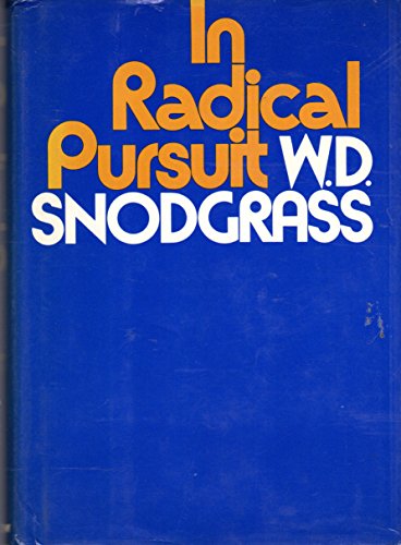 Beispielbild fr In Radical Pursuit: Critical Essays and Lectures zum Verkauf von HPB-Red