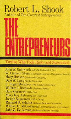 Imagen de archivo de ENTREPRENEURS: TWELVE WHO TOOK RISKS AND SUCCEEDED 12 a la venta por WONDERFUL BOOKS BY MAIL