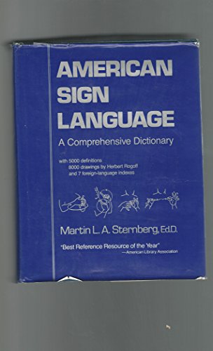 9780060140977: American Sign Language: A Comprehensive Dictionary