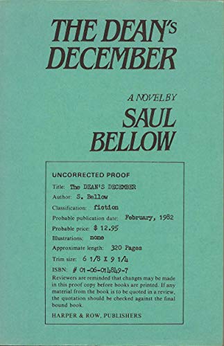 Imagen de archivo de The Dean's December a la venta por Open Books