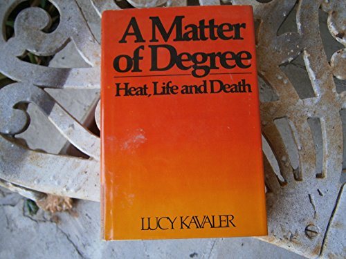 Imagen de archivo de A Matter of Degree a la venta por Better World Books