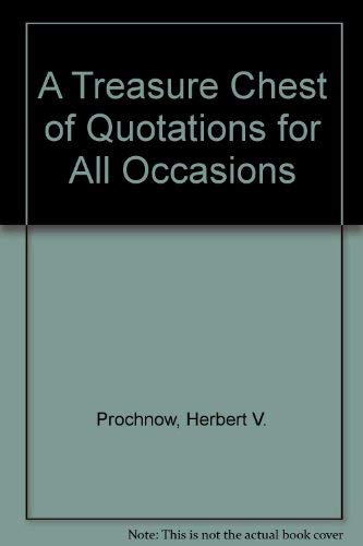 9780060150433: A Treasure Chest of Quotations for All Occasions