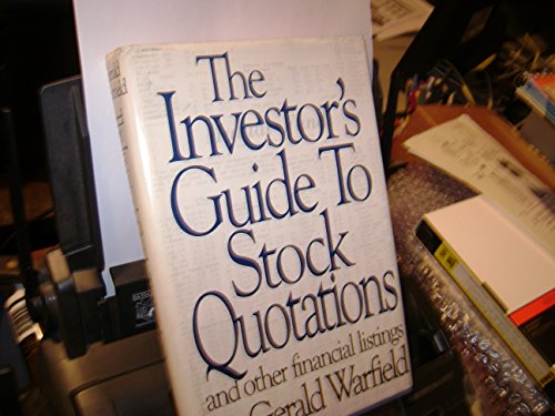 Imagen de archivo de The Investor's Guide to Stock Quotations and Other Financial Listings a la venta por Mountain Books