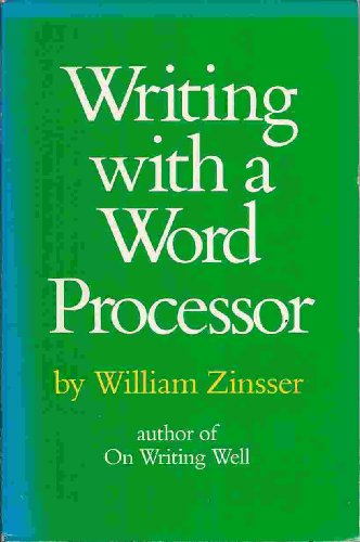 Beispielbild fr Writing with a word processor zum Verkauf von Wonder Book