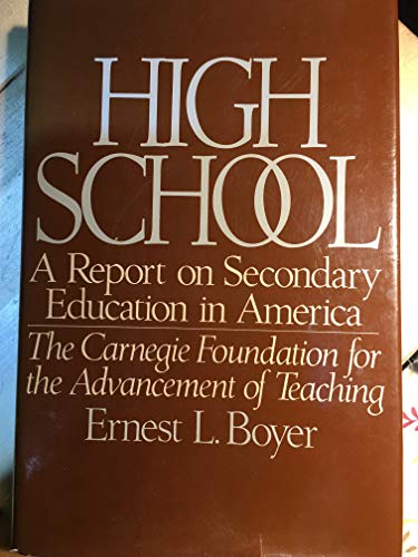 Imagen de archivo de High school: A Report on Secondary Education in America a la venta por Wonder Book