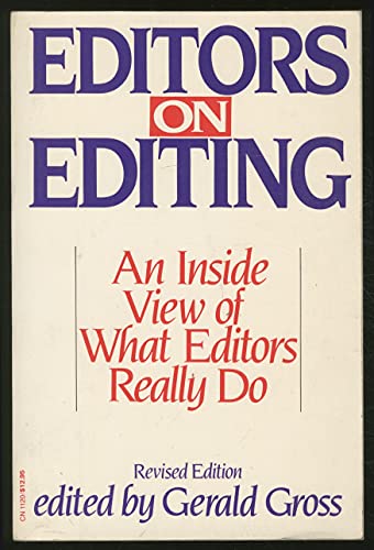 Stock image for Editors on Editing for sale by Indian Hills Books