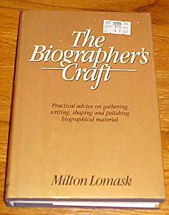 Imagen de archivo de The Biographer's Craft a la venta por Wonder Book