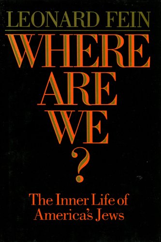 Beispielbild fr Where Are We?: The Inner Life of America's Jews zum Verkauf von Booketeria Inc.