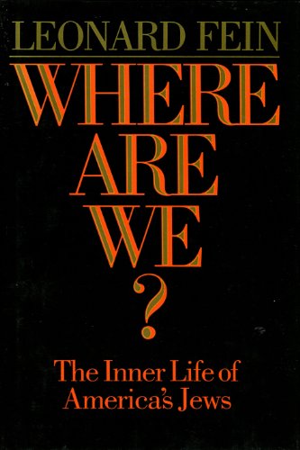 Imagen de archivo de Where Are We?: The Inner Life of America's Jews a la venta por Booketeria Inc.