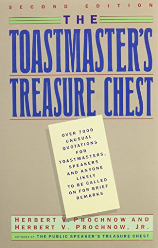 Beispielbild fr The Toastmaster's Treasure Chest zum Verkauf von Better World Books