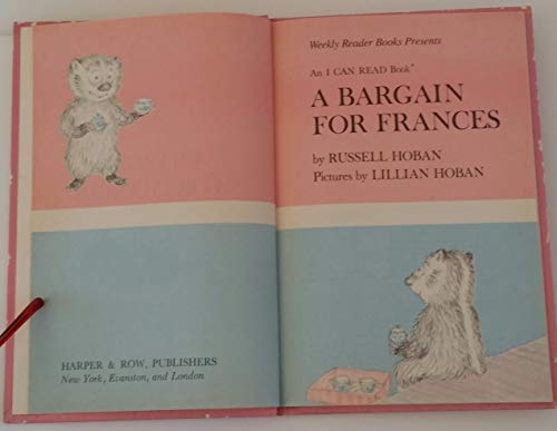 9780060223298: A Bargain for Frances (An I Can Read Book)