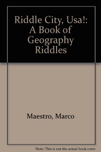 9780060233686: Riddle City, Usa!: A Book of Geography Riddles