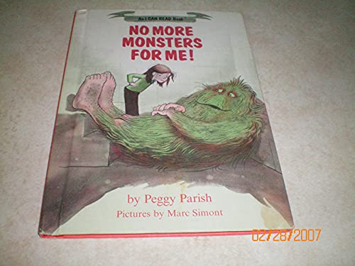 Stock image for No More Monsters for Me (I Can Read Books (Harper Hardcover)) for sale by Gulf Coast Books