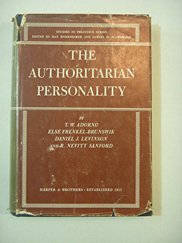 9780060301507: Authoritarian Personality