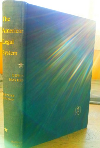 Imagen de archivo de American Legal System a la venta por Better World Books: West