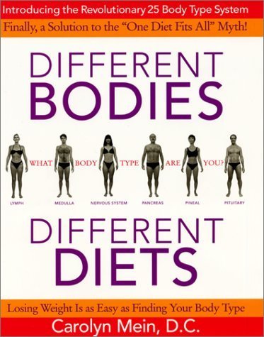 9780060393908: Different Bodies, Different Diets: Introducing the Revolutionary 25 Body Type System