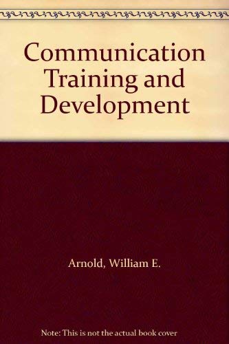 Beispielbild fr Communication Training and Development zum Verkauf von Better World Books