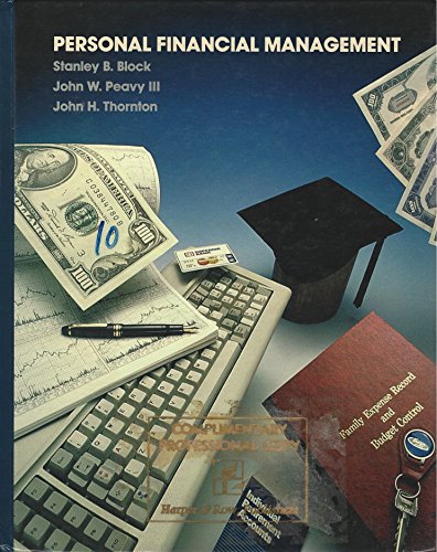 Imagen de archivo de Personal Financial Management a la venta por Better World Books