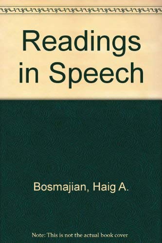 Stock image for Readings in Speech for sale by Better World Books Ltd